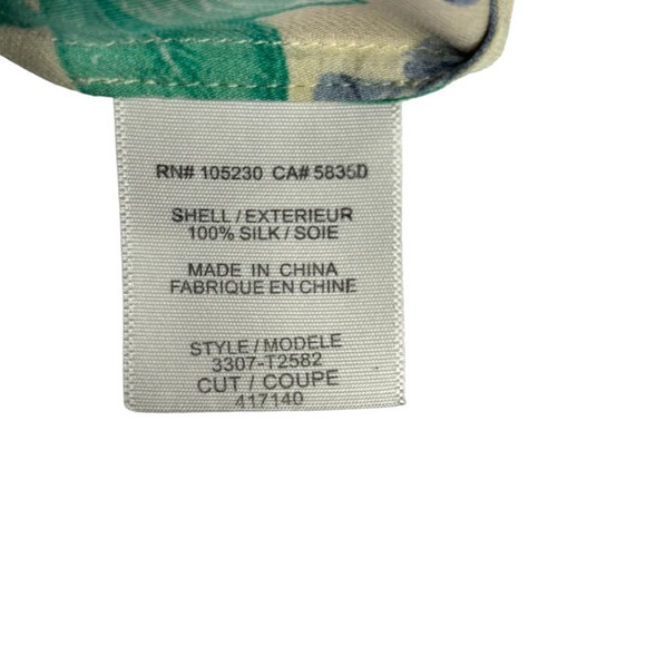 Joie Esmee Green Pink Floral Silk Halter Top XS Multi Color Tank Top Sleeveless - Picture 8 of 10